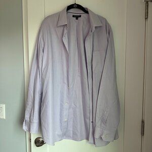 Banana Republic Long Sleeve Shirt Mens XL Purple Cotton Collared Button Down